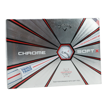 Load image into Gallery viewer, Callaway Golf Chrome Soft X Triple Track Golf Balls White - 1 Dozen
